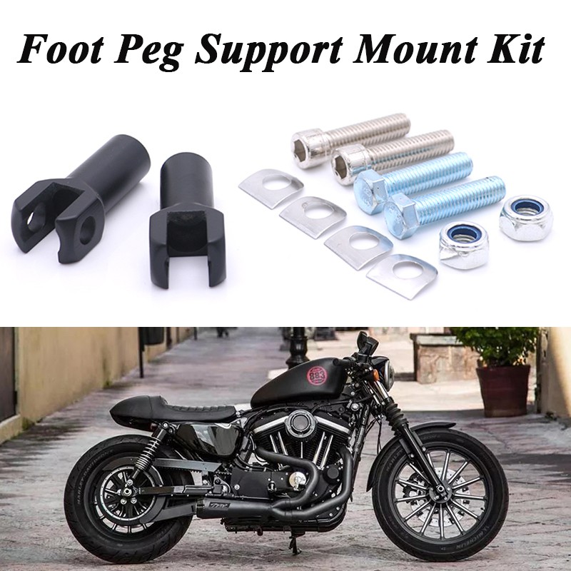 For Harley Davidson Dyna Iron Sportster 883 Cnc Passenger Footpegs Footrests