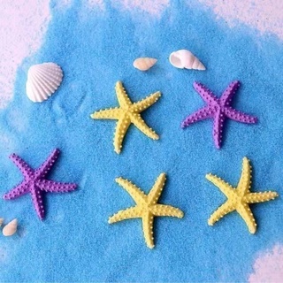 Fish Tank Decor Starfish Mini Aquarium Miniature Multicolor Mediterranean Style Ornaments