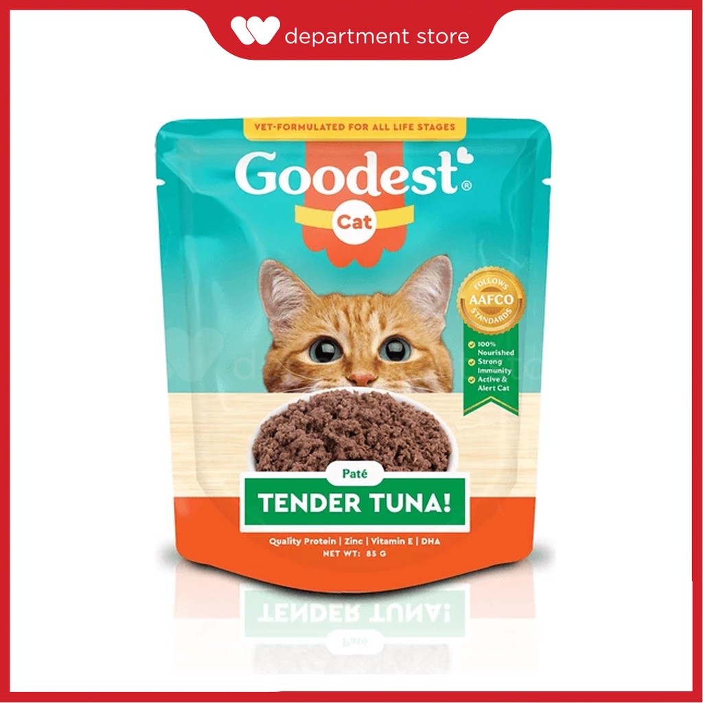 GOODEST 100 Authentic Wet Cat Food Tender Tuna Flavor 85g Shopee