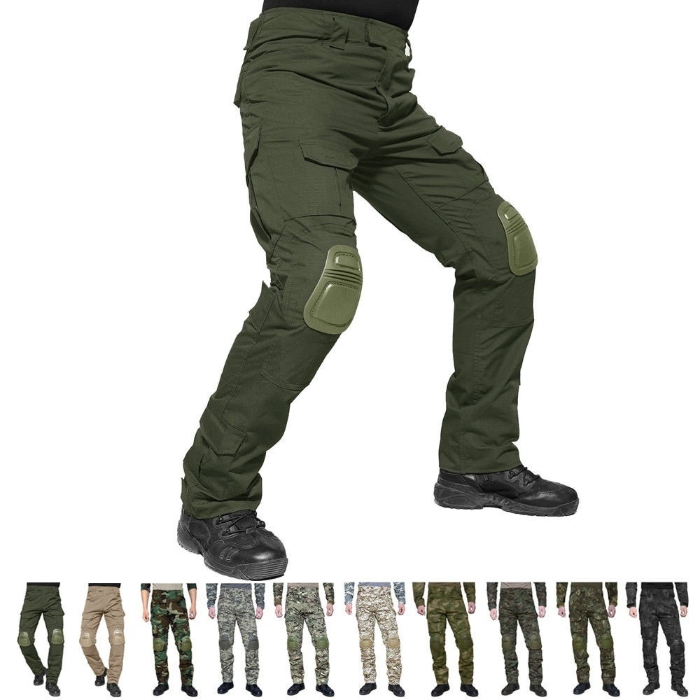 Men Outdoor Cargo Pants Jungle Uniform Hiking Pants Cargo Pants With
