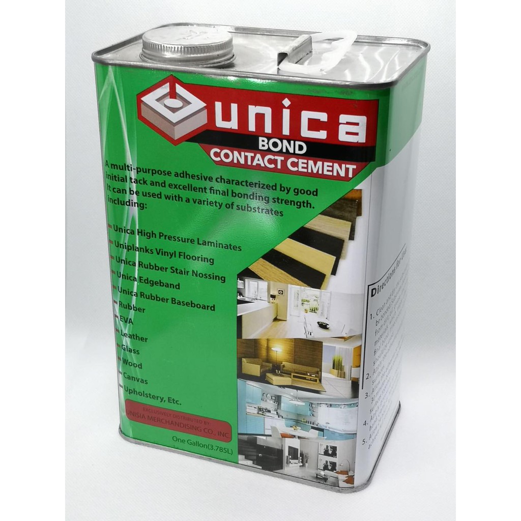 Unica Bond Contact Cement 1 Gallon, Contact Cement For Vinyl Flooring