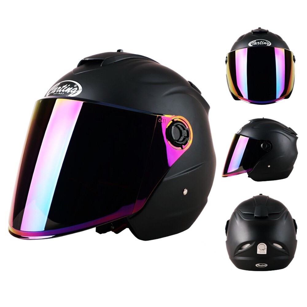 motorcycle helmet on bicycle
