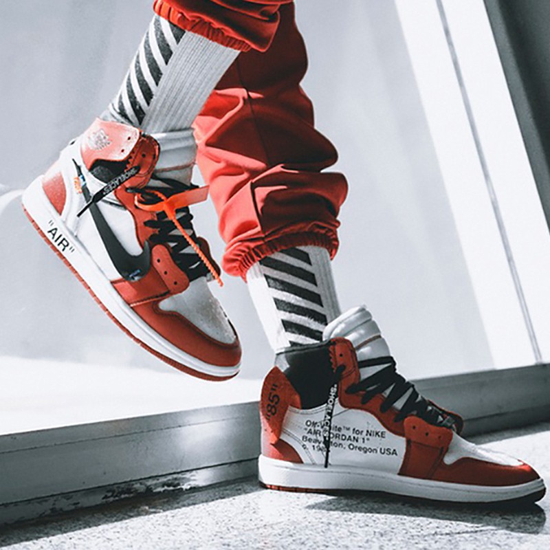 Original classic Nike Air Jordan 1 X Off White AJ1 L Limited Edition Limited  Men | Shopee Philippines