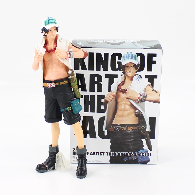 One Piece King Of Artist Portgas D Ace Navy Uniform Anime Shopee Philippines