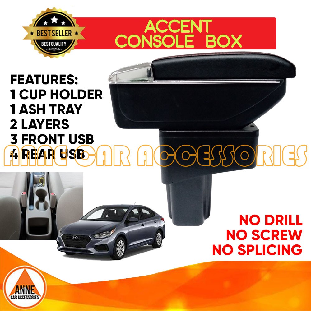 Hyundai Accent 2014 2015 2016 2017 2018 OEM Arm Rest Armrest Console