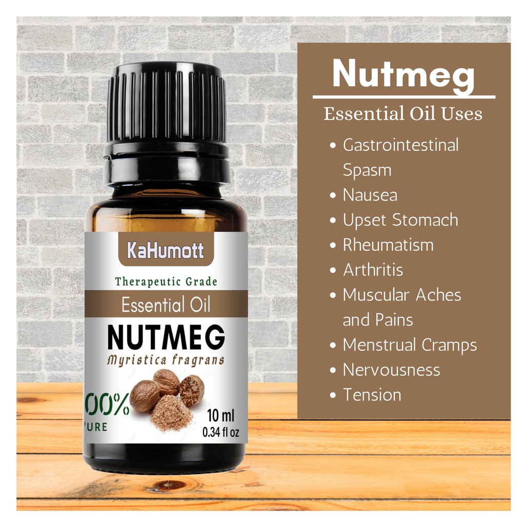 NUTMEG 100 Pure Essential Oil 10 ml Shopee Philippines