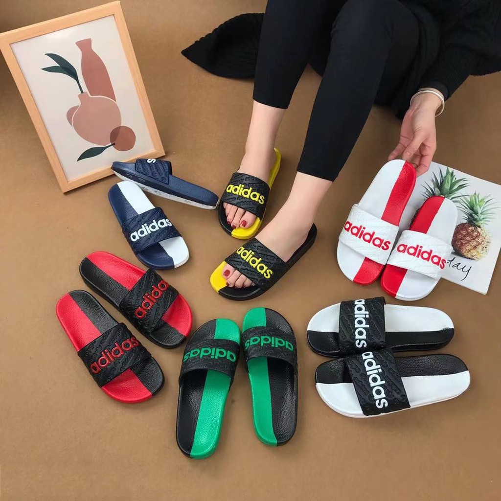 adidas one strap slippers