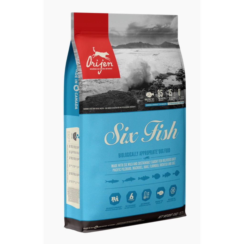 Orijen Six Fish Dog Food 2kg (Hypoallergenic and Grain ...