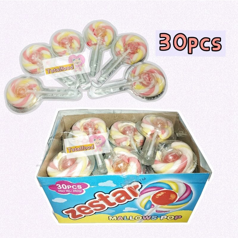 Zestar Mallow Pop lollipop with Marshmallow cotton candy Shopee