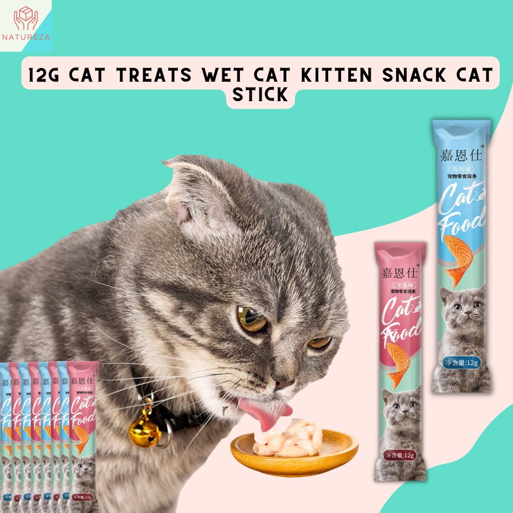 12g Cat Treats Wet Cat Kitten Snack Cat Jelly Pudding Stick Shopee
