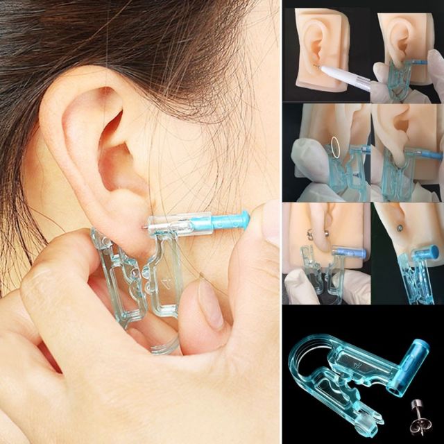 Ojalá creciendo Ingenieros DISPOSABLE EAR piercing MATERIAL WITH EARING | Shopee Philippines