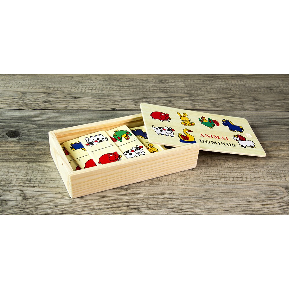 wooden animal dominoes