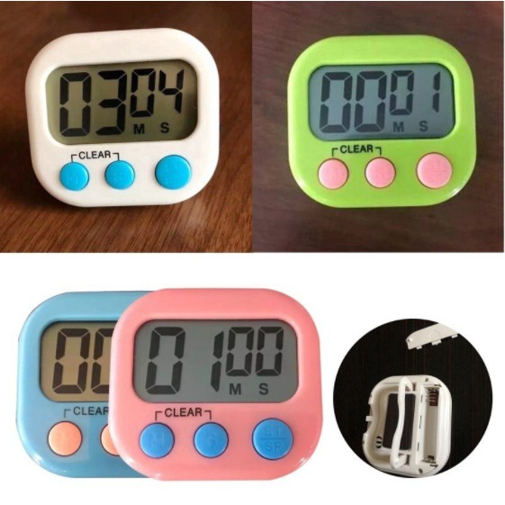 Digital Kitchen Cooking Timer Magnetic Large LCD Loud Alarm Count Up Down Clock