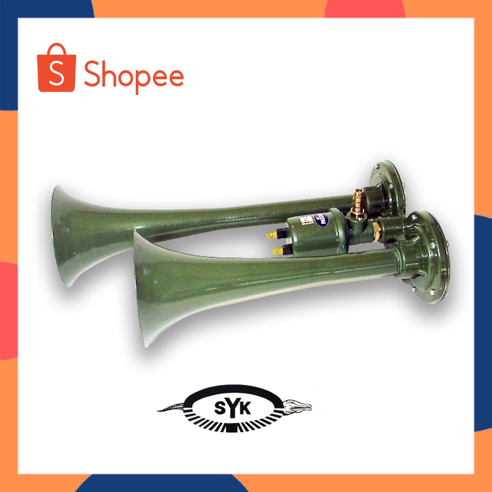 Syk 2pipe horn, tapered horn, 2 pipes, 2 air horn pipes for trucks