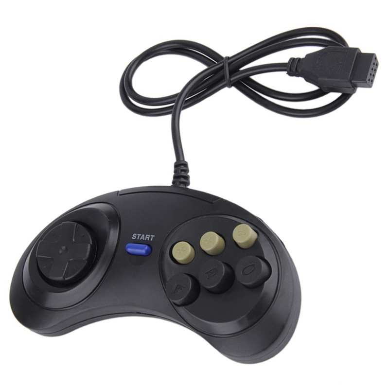 Classic Retro 6 Buttons Wired Handle Game Controller Gamepad Joystick