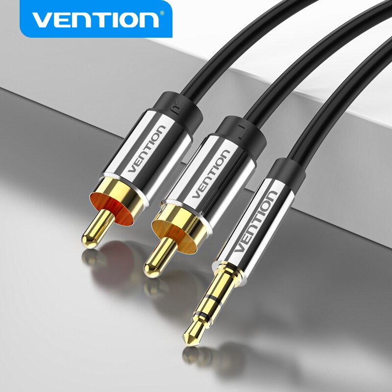 Vention Trs Mm Male To Dual Rca Male Bcf Audio Cable For Amplifier Phone Speaker Aux Cable