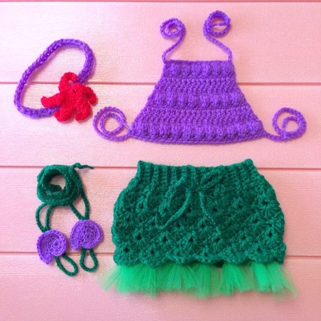 mermaid crochet outfit