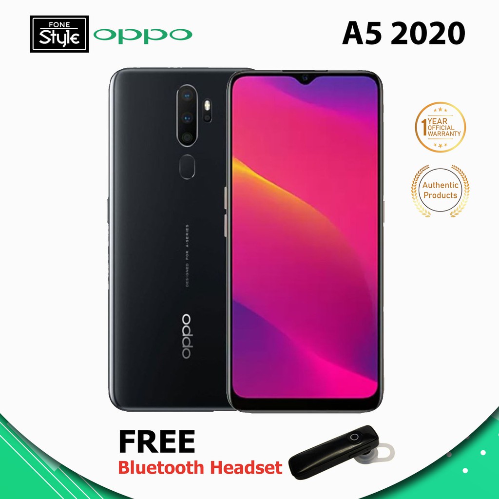 Oppo A5 2020 6.5-inch Mobile Phone 64GB with Free Bluetooth Headset
