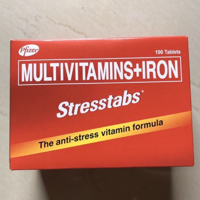 Stresstabs Multivitamins plus Iron 100 tablets Shopee Philippines