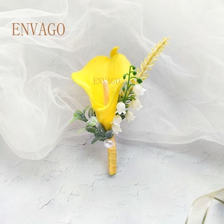 yellow calla lily boutonniere