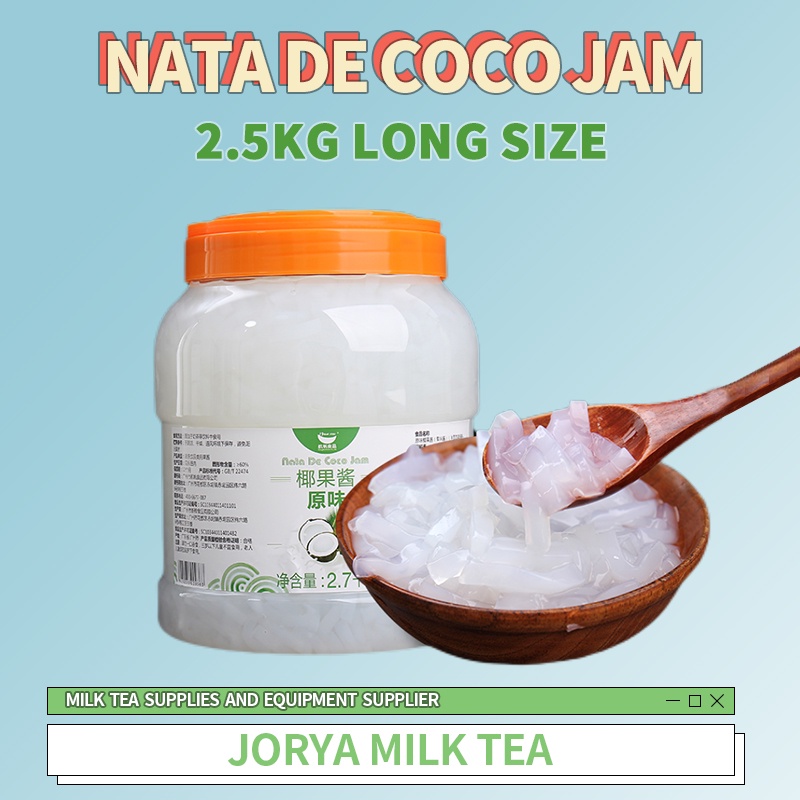 Nata De Coco Jam Coconut Jelly Milk Tea Pearl Sago QQ Jelly Boba 2.5kg