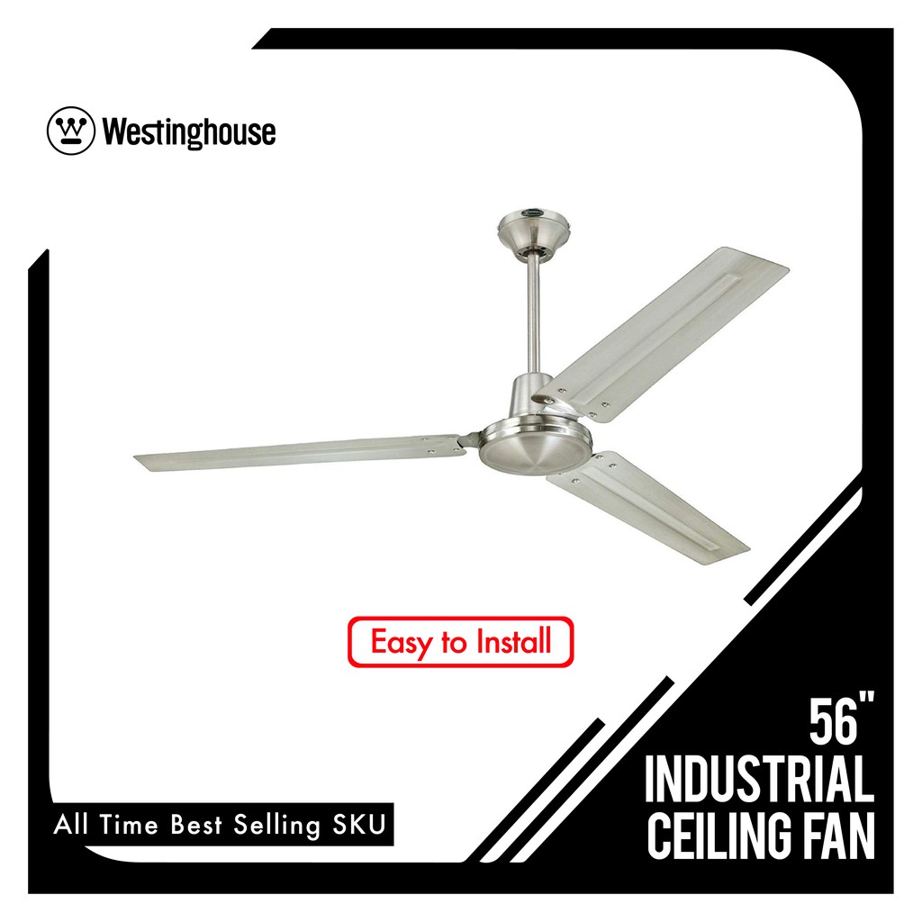 Westinghouse Whi56bn Ceiling Fan 3 Blade Brushed Nickel