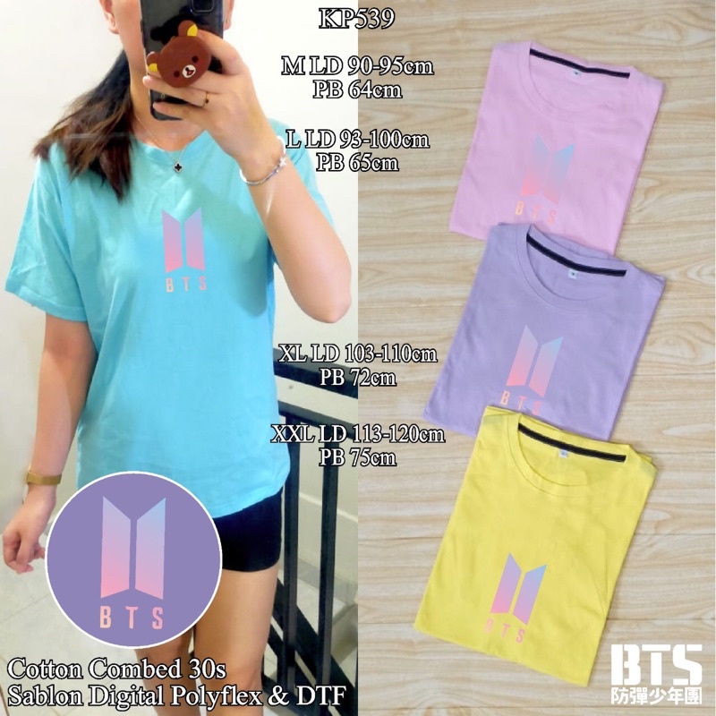 Dds Kp539 Women S T Shirt Combed 30s Clothes Top Women Clothes Women Tumblr Tee Kaos Bts Shopee Philippines