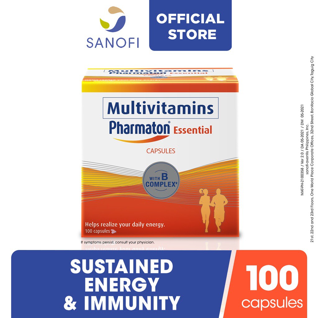 Pharmaton Essential Multivitamins 100 Capsules | Shopee Philippines