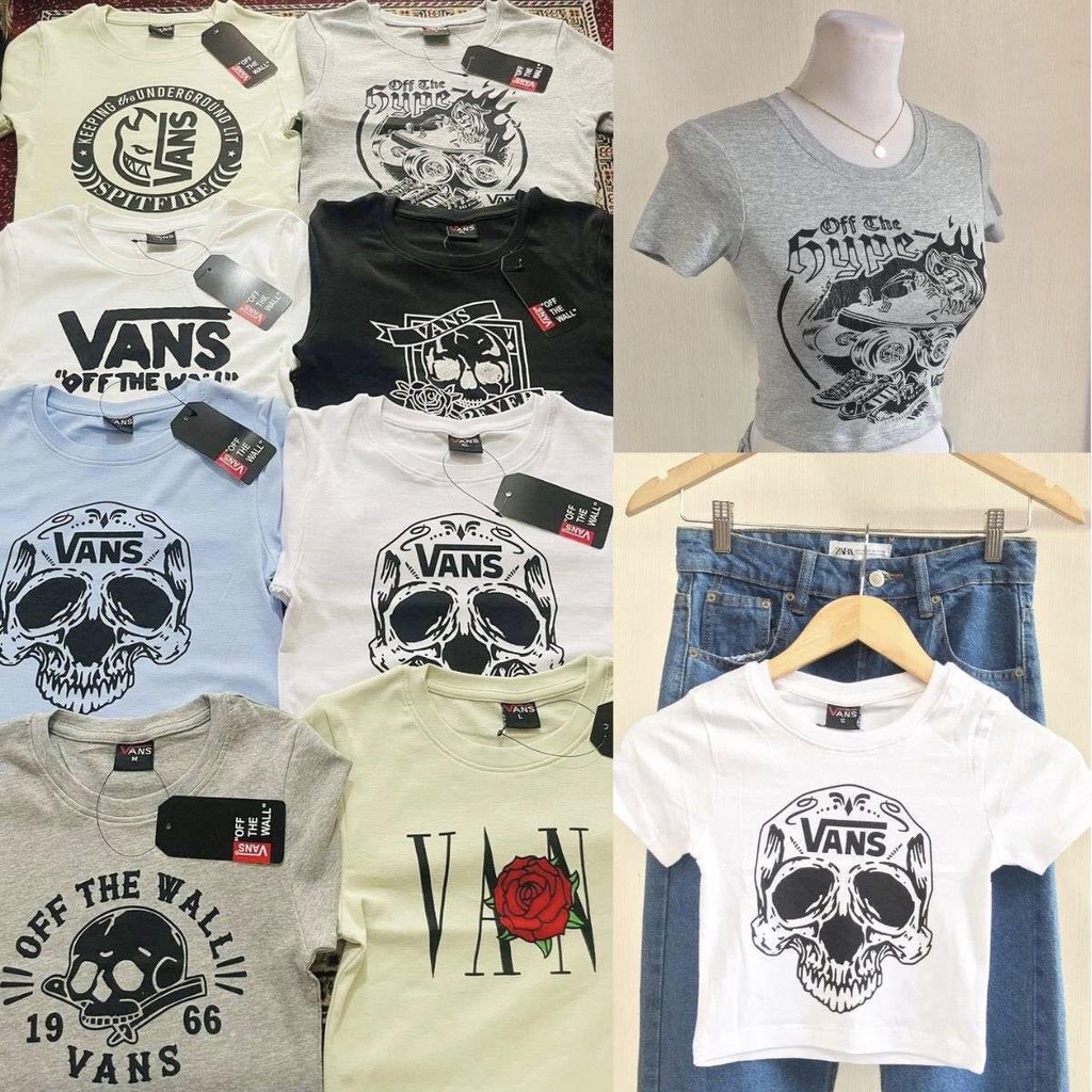 Vans Croptop - thick fabric and stretchable | Shopee Philippines