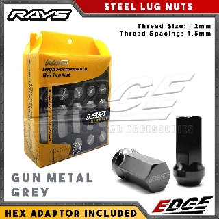 Rays Lug Nuts 12mm X 1 5mm pcs Set W Hex Adaptor Rays High Performance Racing Nut Hyper Shopee Philippines