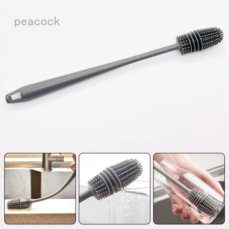 PK Silicone Bottle Cleaning Brush With Long Handle Water Bottle Cleaner Shopee Philippines