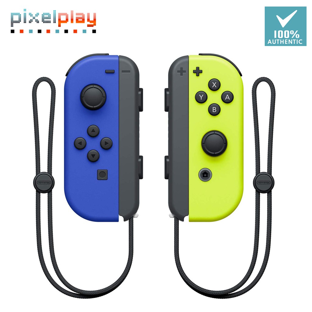 yellow blue joycons