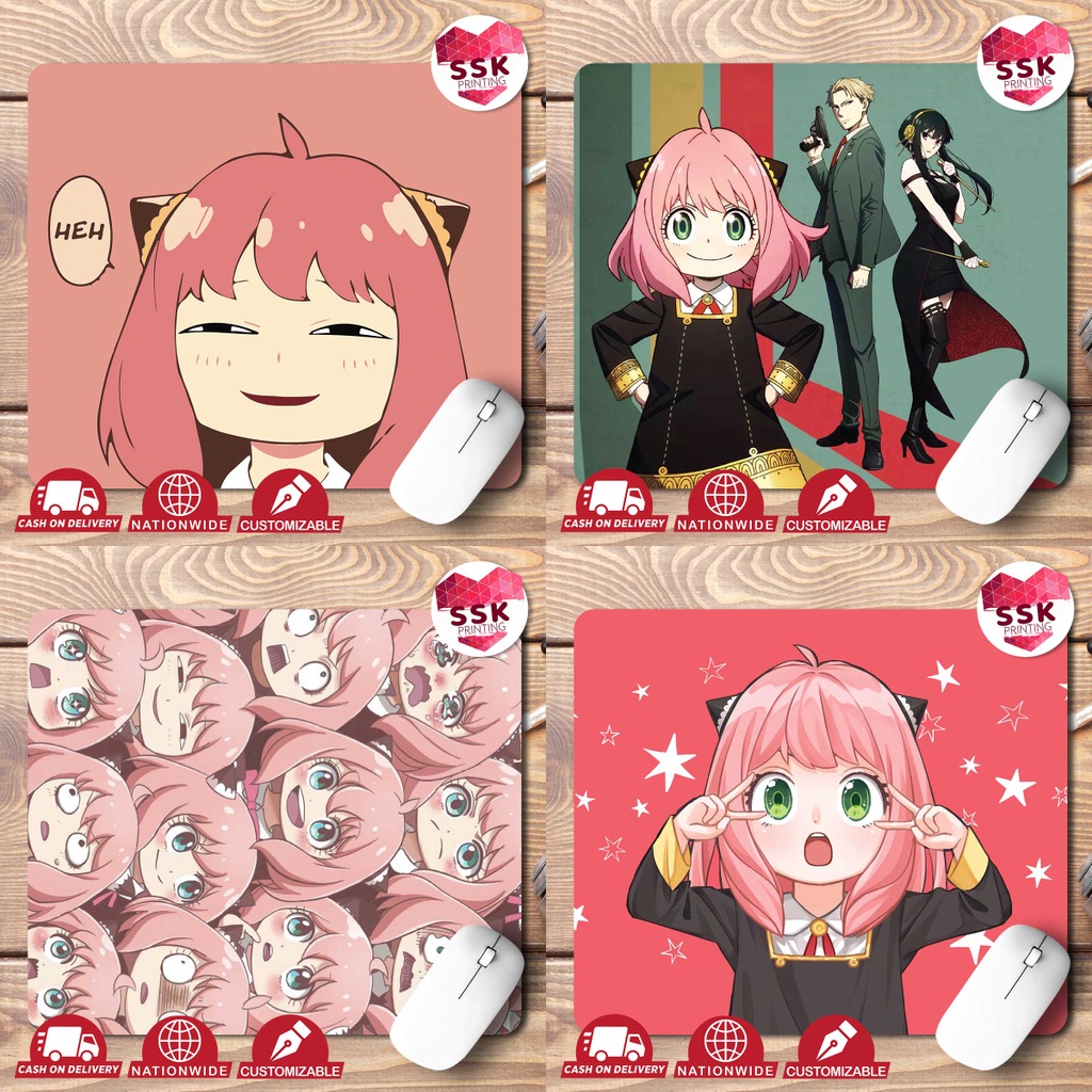 ANIME Spy x Family Mousepads | Anya | Yor | Loid | 5 MM | | Shopee ...