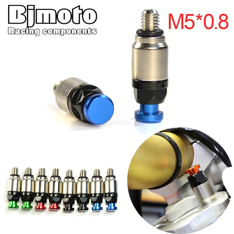 Motorcycle M5*0.8 Front Fork Air Bleeder Relief Valve For YZ YZF YZ85
