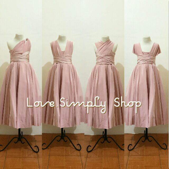 rose gold infinity dress