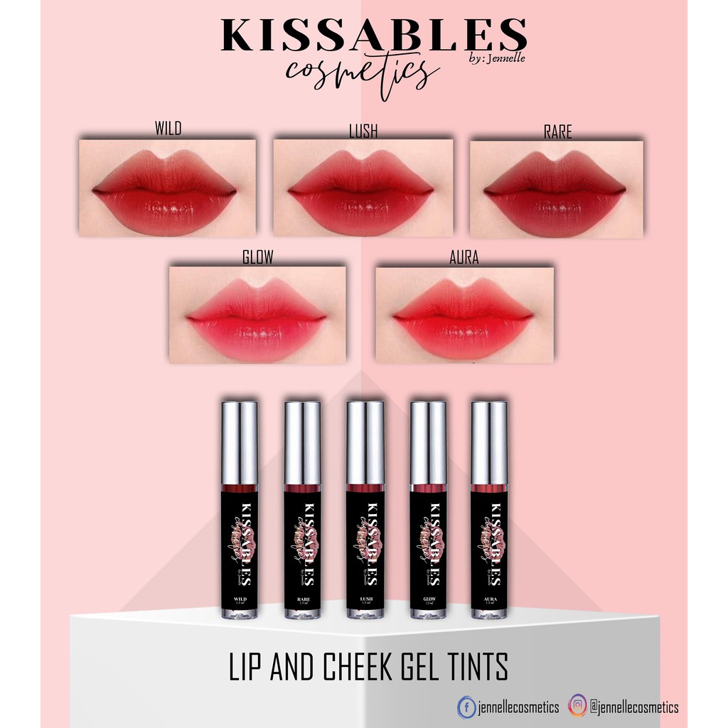 TRIO GELBASED LIP TINT Kissables Cosmetics by Jennelle Shopee