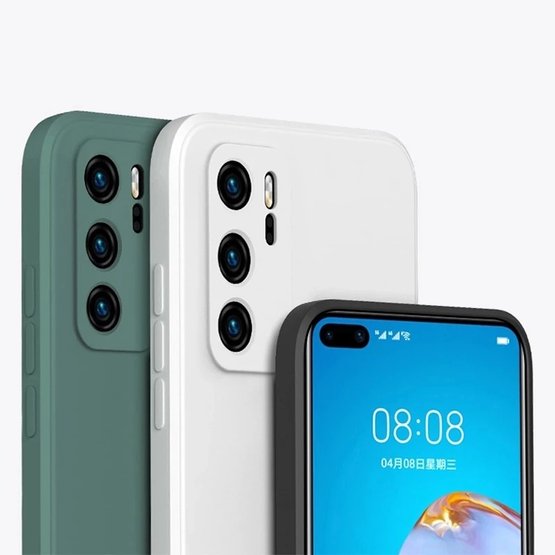 Square Liquid Silicone Case For Huawei Nova Y70 Plus 9 Se 8i 8 5G 7 7i