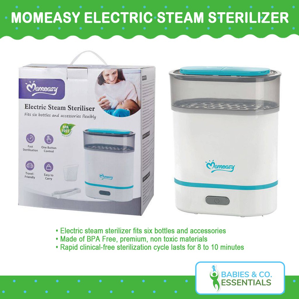Momeasy Electric Steam 3in1 Sterilizer with Bonus 1 Free bottle 9oz
