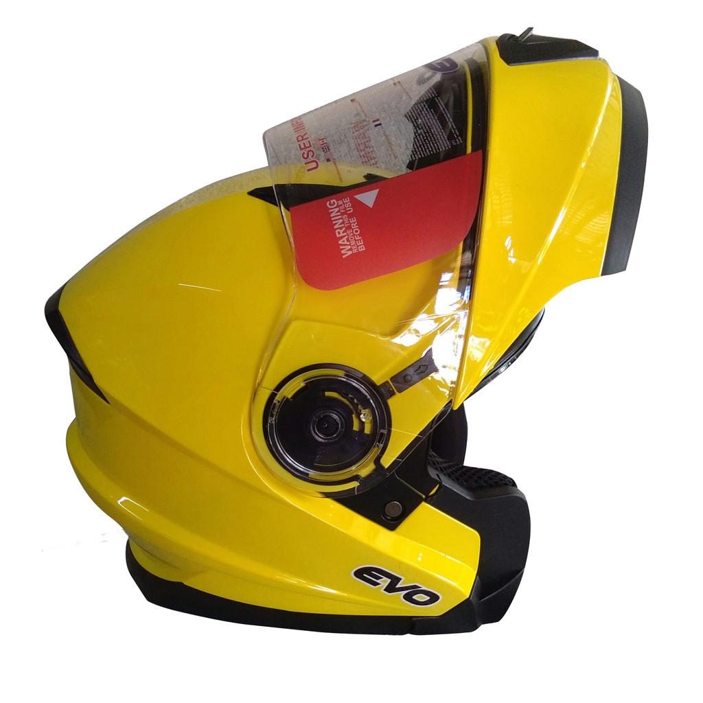 Evo Motorcycle Modular Helmet - Bright Yellow XL | Shopee Philippines