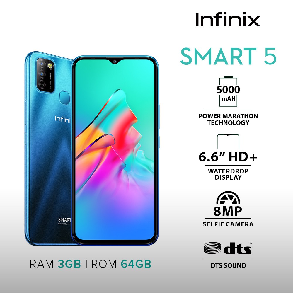 Infinix Smart 5 3GB + 64GB (1 year local warranty) Shopee Philippines
