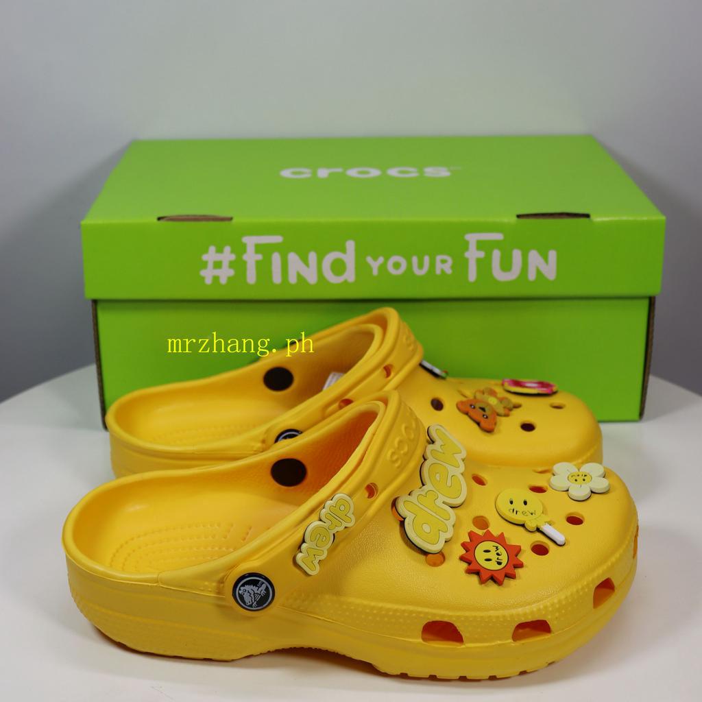 yellow crocs slippers