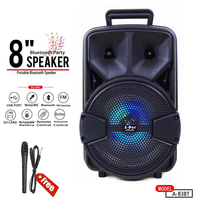 portable speaker led
