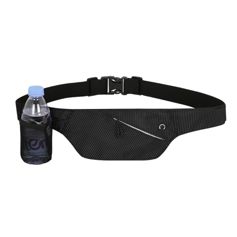running belt with water bottle holder