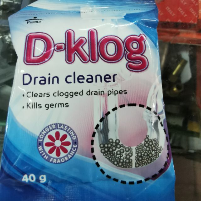 Drain Cleaner powder Dklog kills germs (1sachet x 40g) Shopee
