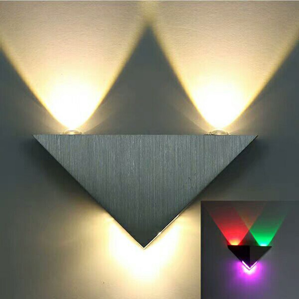 wall triangle lights