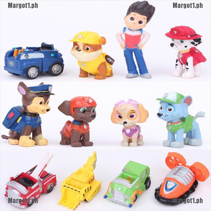 [Margot] 12 pcs Fashion Nickelodeon Paw Patrol Mini Figures Toy Playset ...