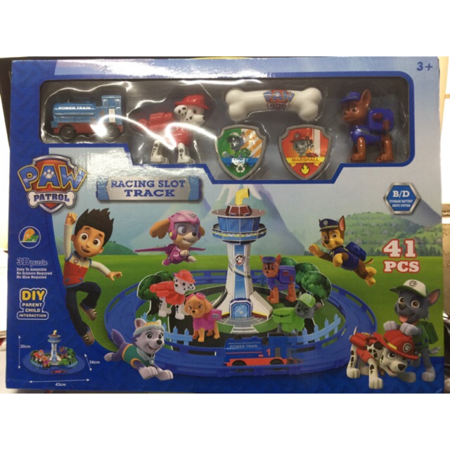 paw patrol racing slot track