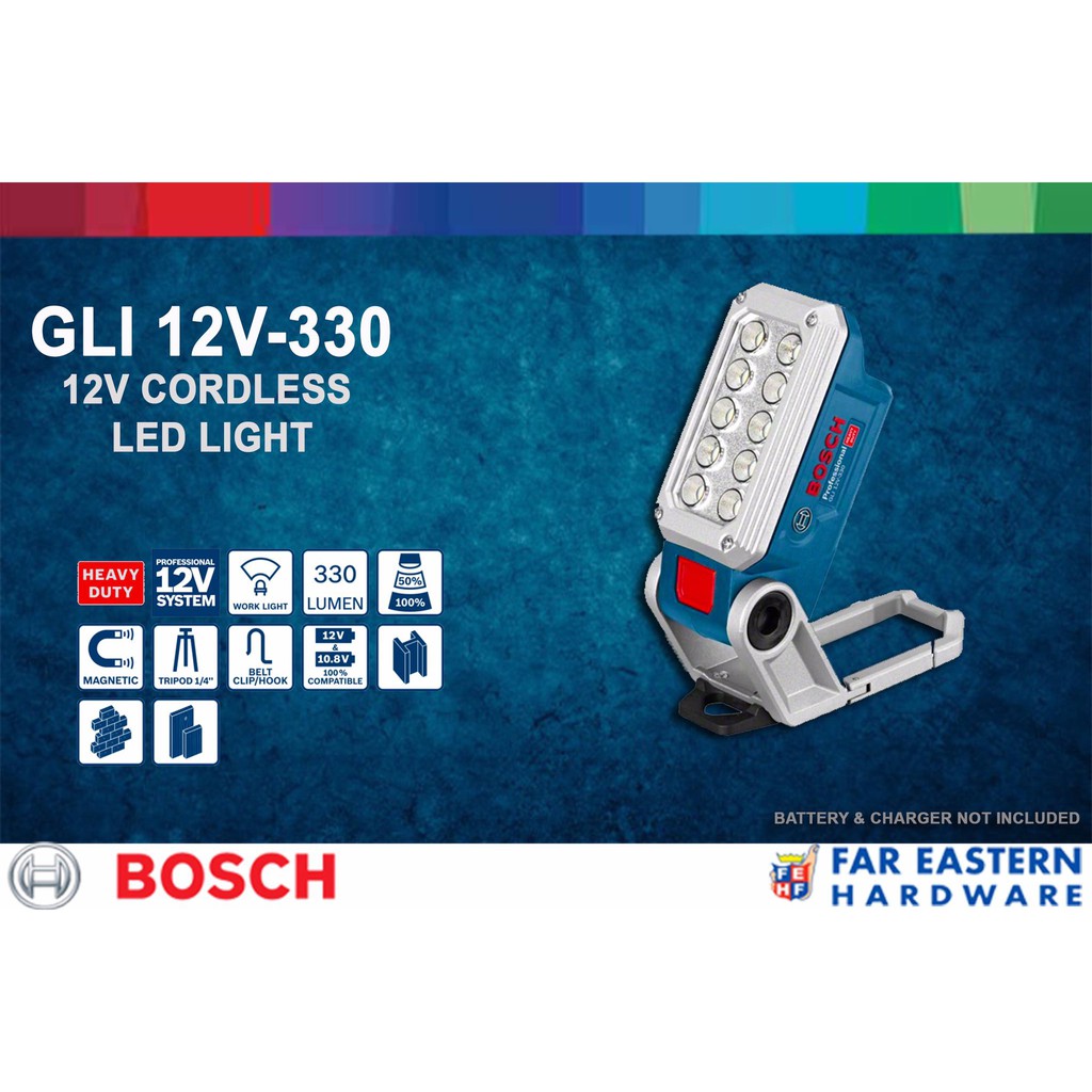 BOSCH GLI 12V-330 Cordless Torch Light (Baretool) RBPT12 | Shopee .
