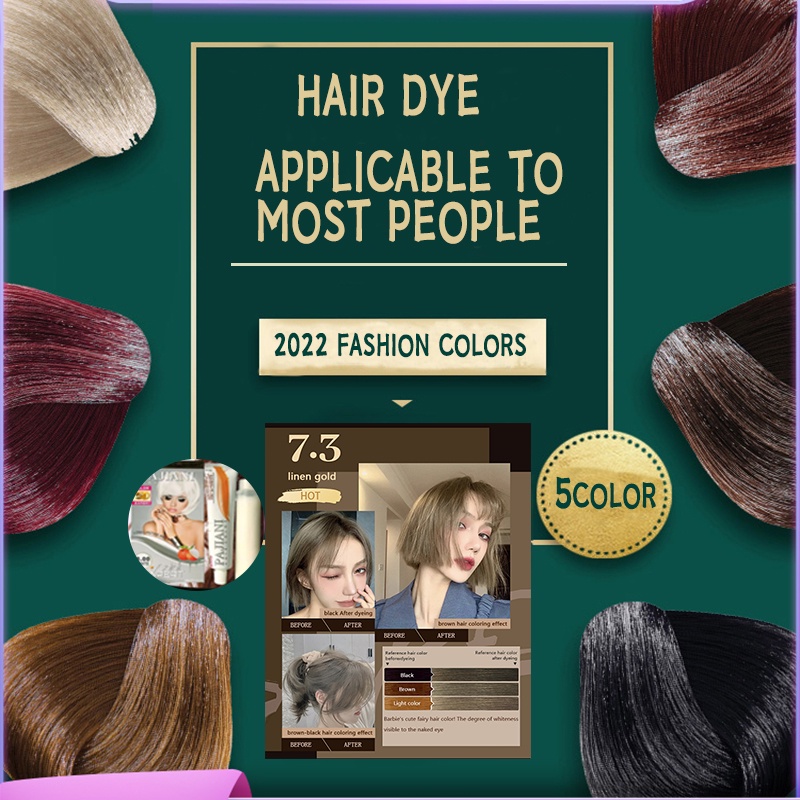 KASA 120ml Hair Dye Conditioner Natural Glossy Hair Color Cream Semi