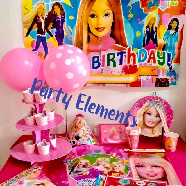 barbie party supplies